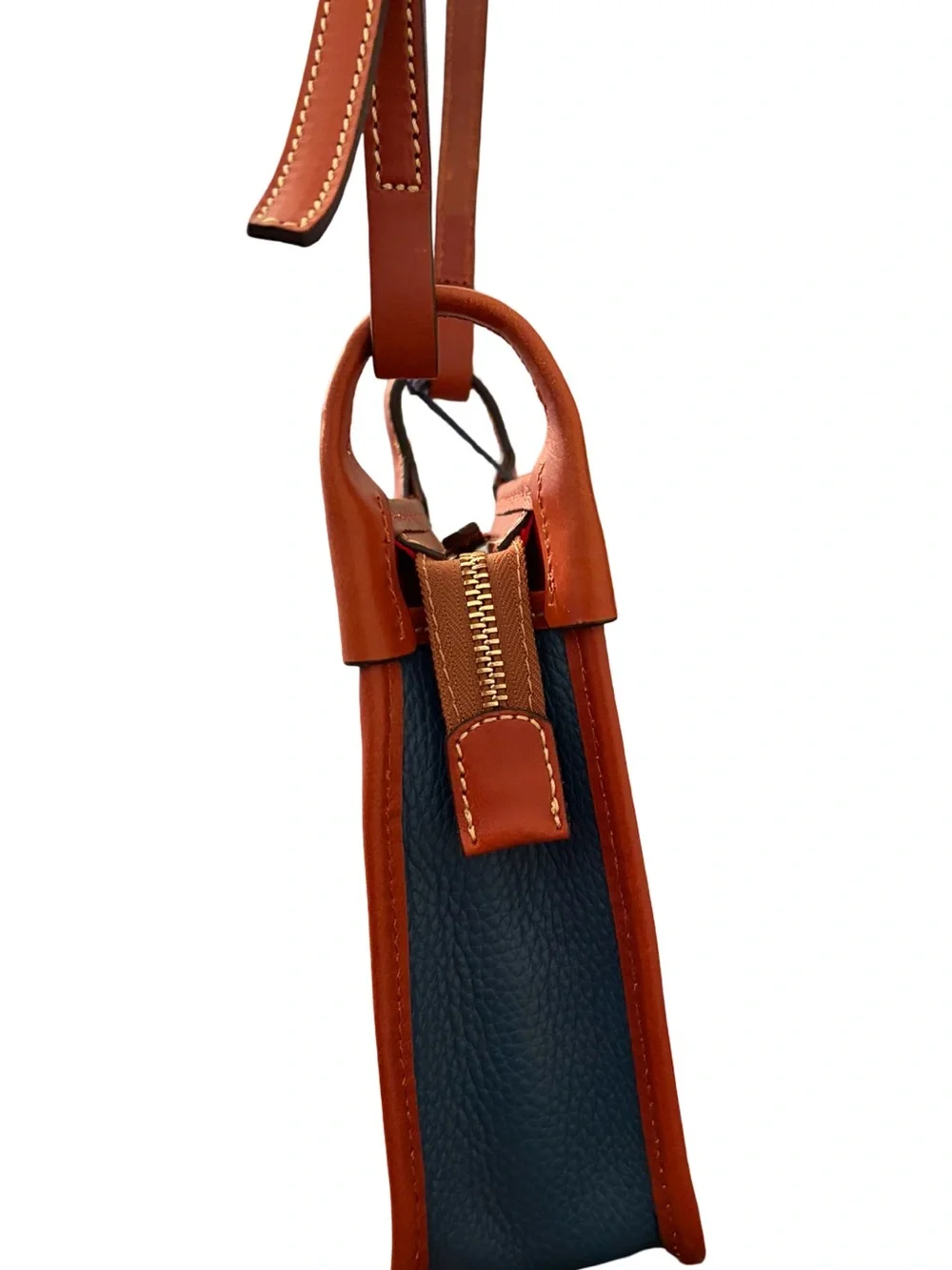 Dooney & Bourke Pebble Grain Letter Carrier Crossbody Forest Green NWT